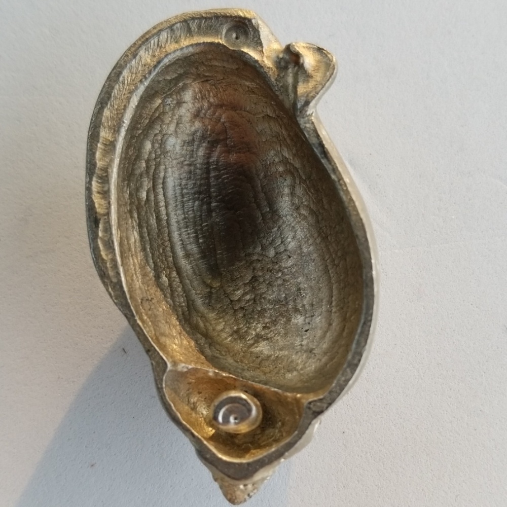 Silver Snail Base Metal Hollow Pendant 2 1/8 Inch - Picture 6 of 8